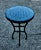 16" Mini Moroccan Mosaic Accent Table – Petrol Blue Tile Top For Sale - Image 9 of 9