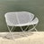 Salterini Mid-Century Modern Salterini “Orange Slice” Metal Mesh Bench For Sale - Image 4 of 18