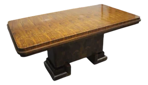 Art Deco Rosewood Burl Table