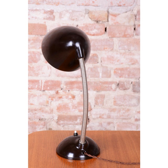 1930s Bauhaus Table Lamp by Eric Kirkman Cole, Czech, 1930s For Sale - Image 5 of 11