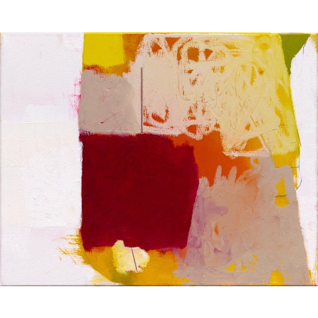 Abstract Contemporary Abstract Oil and Graphite on Canvas "Present" by Xanda McCagg For Sale - Image 3 of 4