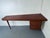 Unique well made MCM Vintage Danish Design Mid Century teak desk, 1950s Very nice custom hand made semi floating wall...