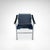 Black LC1 Blue and Black Ponyskin Armchair by Le Corbusier for Cassina, 1990s For Sale - Image 8 of 13