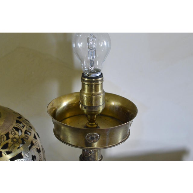 Vintage Brass Table Lamps, 1950s, Set of 2 For Sale - Image 14 of 15