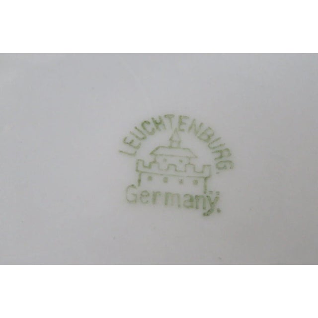 Leuchtenburg Germany Porcelain Pink Yellow Handpainted White Flowers Plate For Sale In Miami - Image 6 of 10