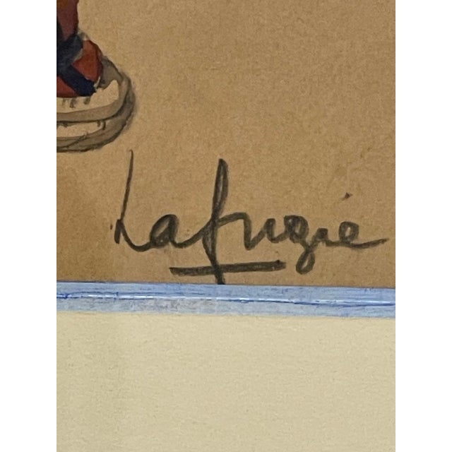 Léa Lafugie, Tibetan Woman and Child, 1920s, Gouache For Sale - Image 7 of 9