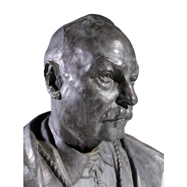 Frantz Vermeylen, Order of Knighthood Bust, 1921, Bronze For Sale - Image 12 of 15