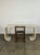 1990s Faux Travertine Scroll Console Table For Sale - Image 10 of 12