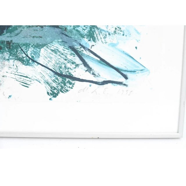 Vintage Signed Abstract Lithographs — a Pair For Sale - Image 4 of 12