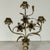 Bronze Pair Napoleon III Period Bronze Floral Candelabra For Sale - Image 8 of 11