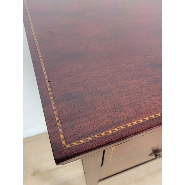Vintage Edwardian Style Inlaid Chest of 2 Drawers, 1940s For Sale - Image 11 of 18