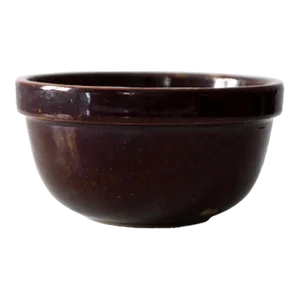 Antique Brown Stoneware Bowl