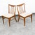 1960s Mid Century Modern Dining Chairs Set 6 Solid Stained Oak Keller Furniture Tan For Sale - Image 5 of 12