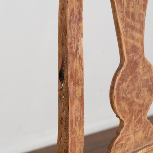Late 18th Century Pair of Swedish Red Painted Rococo Pine Side Chairs For Sale - Image 6 of 17