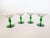 Antique Art Nouveau Green Blown Glass Coupes - Set of 4 For Sale - Image 9 of 10