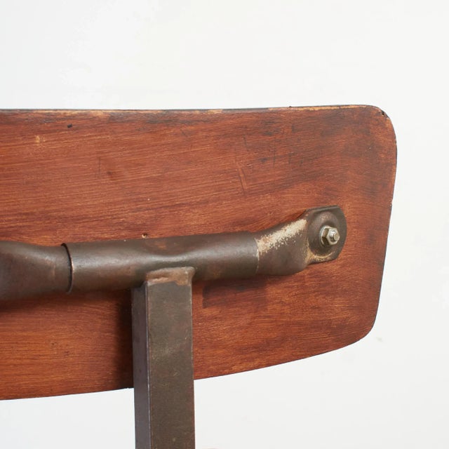 Vintage French Bienaise Draughtsmans Desk Chair, 1940s For Sale - Image 4 of 6