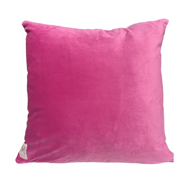Custom Made "Cosmo Amuse" Velvet Pillow Cover, Original Design For Sale - Image 6 of 6
