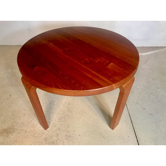 Dyrlund Danish Solid Teak Side or Coffee Table by Dyrlund For Sale - Image 4 of 17