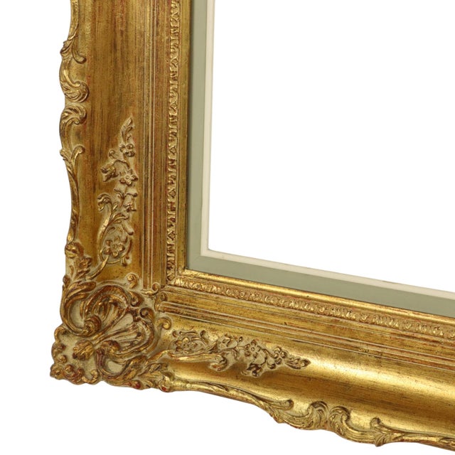 Large Baroque Style Gilt Wood Frame, 1920s For Sale - Image 9 of 17