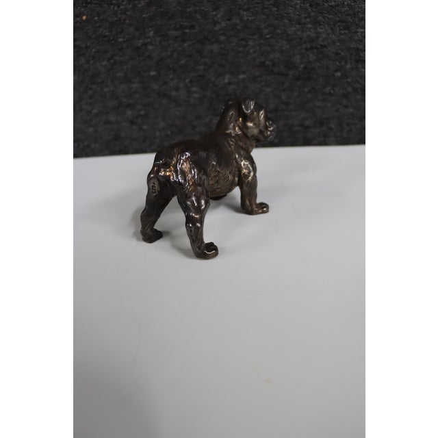 Sterling Silver Bulldog Figurine For Sale - Image 11 of 15