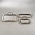 Manetta Steel and Brass Tray-Polished Nickel, 10" x 8" x 2"