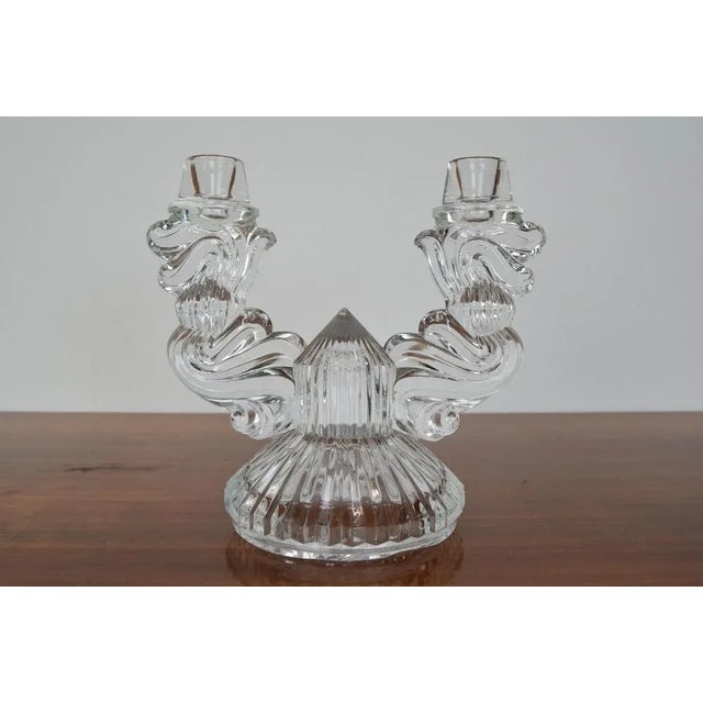 Mid-Century Glass Candlesticks Holder, 1960s For Sale - Image 8 of 11