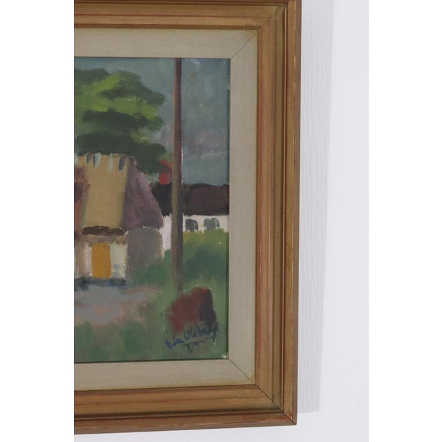 Erik Oldberg, Cottage, 1950s, Oil on Canvas, Framed For Sale - Image 13 of 16
