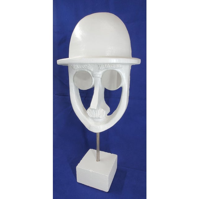 1960s David Gil ' Man With Bowler Hat ' Sculpture Faces Artwork With Bennington Potters For Sale - Image 11 of 17