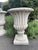 British Cast Stone Fluted Garden Urns, Set of 2 For Sale - Image 11 of 12