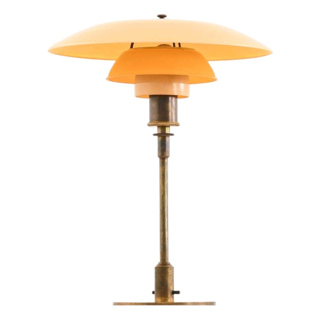 PH-4/3 Table Lamp in Brass and Glass by Poul Henningsen for Louis Poulsen, 1927 For Sale