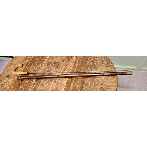 Handled Bamboo Cane Sword Stick, 1930 For Sale - Image 8 of 9