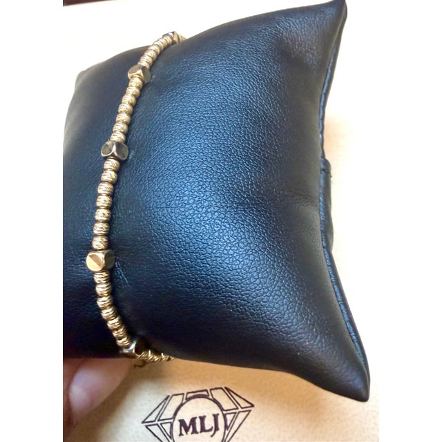 Contemporary Delicate Ball Bracelet in 18 Karat Yellow Gold 5.0 Gm, 7 Inch Long For Sale - Image 3 of 8