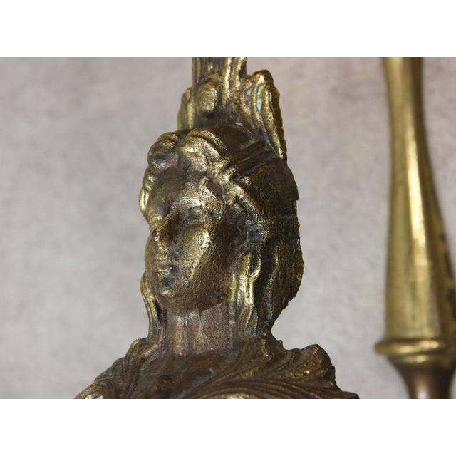 Italian Figural Brass Wall Lamp, Set of 2 For Sale - Image 13 of 15