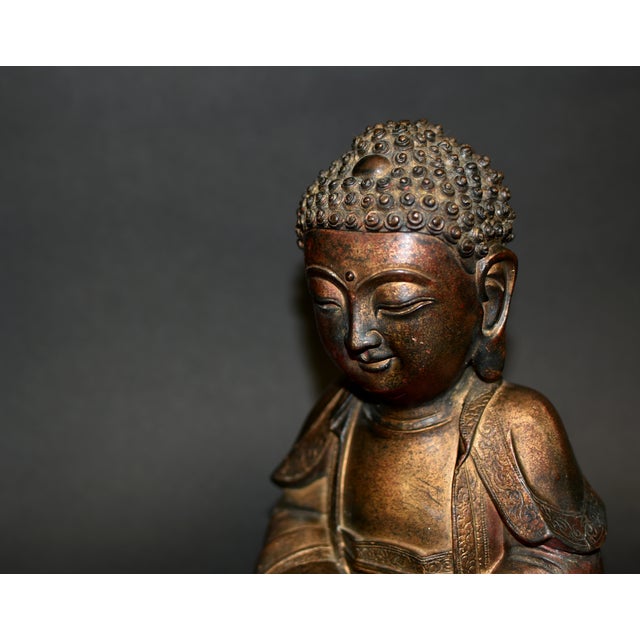 Bronze Cold Painted Baby Buddha Tang Style For Sale - Image 18 of 18