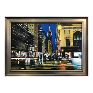 Painting of Chrysler Building New York City by Collectible British Urban Artist