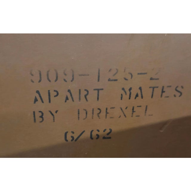 Brown 1950s Drexel Apart-Mates 8 Drawer Dresser For Sale - Image 8 of 8