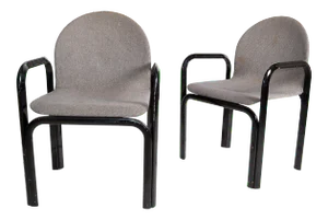 Gae Aulenti for Knoll International Armchairs Mid-Century Modern 1975 - Pair