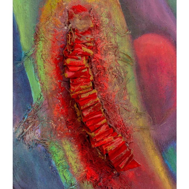 Early 21st Century Lu D Huang "Mirage" Mixed Media on Canvas For Sale - Image 5 of 10