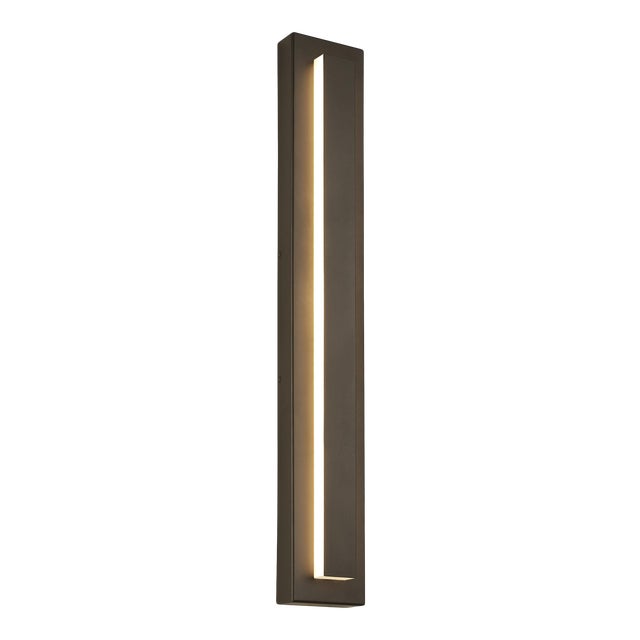 Visual Comfort Modern Aspen 36 Outdoor Wall LED Bronze For Sale