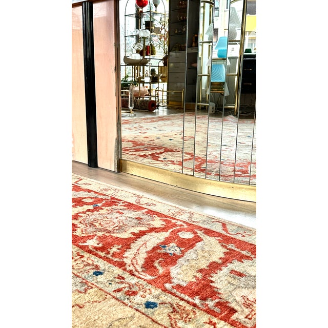 Vintage Afghan Wool Rug attributed to Ziegler & Co., 1950s For Sale - Image 16 of 17