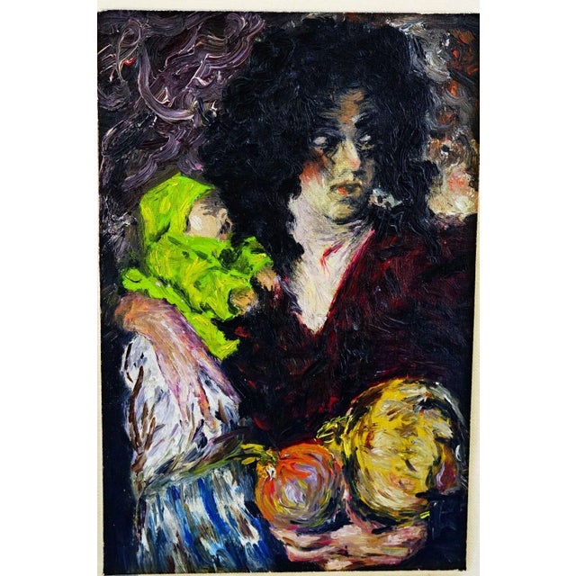 Anna Maria Moscardini, Motherhood, 1966, Oil Painting on Canvas, Framed For Sale - Image 14 of 14