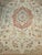 Ivory Vintage Turkish Oushak Rug, Hand-Knotted Geometric Pattern, Ivory & Brick Red, 12' X 14' For Sale - Image 8 of 13