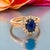 Traditional Natural Sapphire Diamond Ring Size 6.5 14k Y Gold 2.84 TCW Certified For Sale - Image 3 of 8