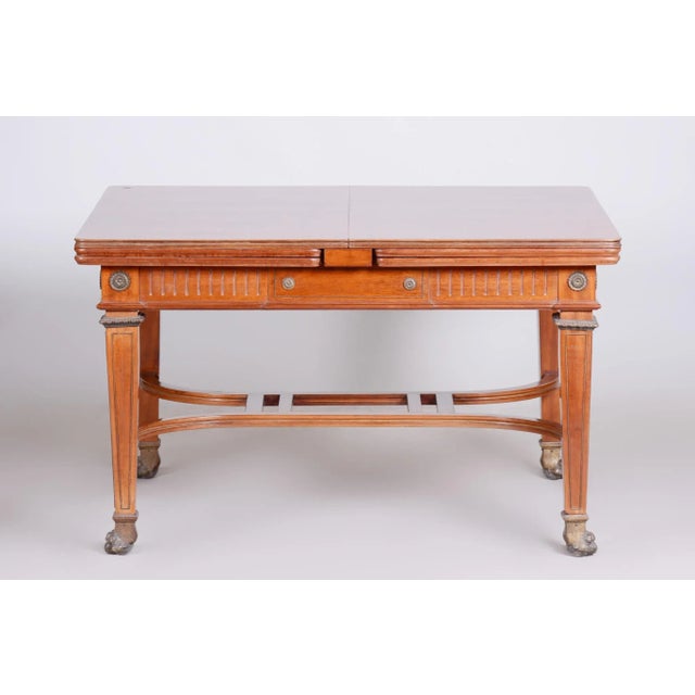 19th Century French Extendable Table in Mahogany For Sale - Image 9 of 13