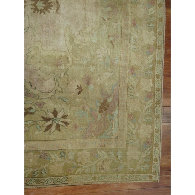 Textile Vintage Zabihi Collection Soft Pink Turkish Room Size Rug - 7'11" x 12'1" For Sale - Image 7 of 8
