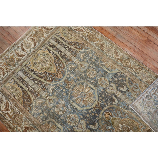 Early 20th Century Captivating Antique Persian Senneh Rug - 4'2" x 5'10" For Sale - Image 5 of 6