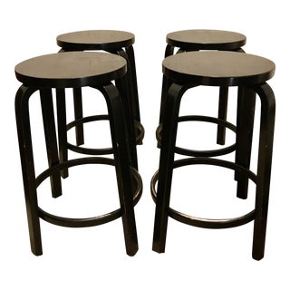 Alvar Aalto Model 64 Stools for Artek - Set of 4 For Sale