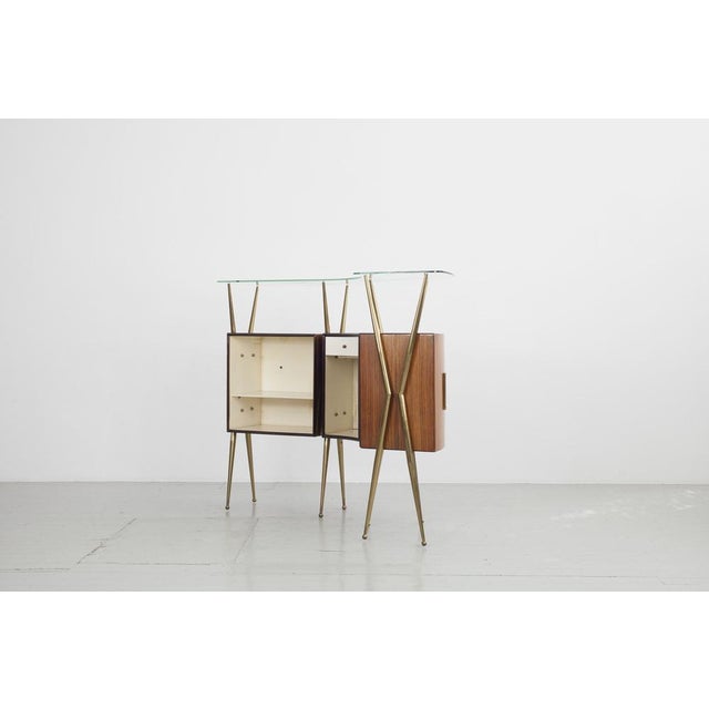 1950s Italian Bar Cabinet and Stools, 1950s, Set of 4 For Sale - Image 5 of 18