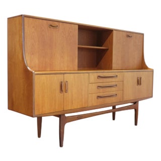 1960s Mid Century Modern Vintage Teak Credenza Sideboard Buffet by G Plan For Sale