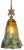 Mid-Century Modern Large Art Glass Fazzoletto Green Amber Cherub Pendant Light For Sale - Image 3 of 18
